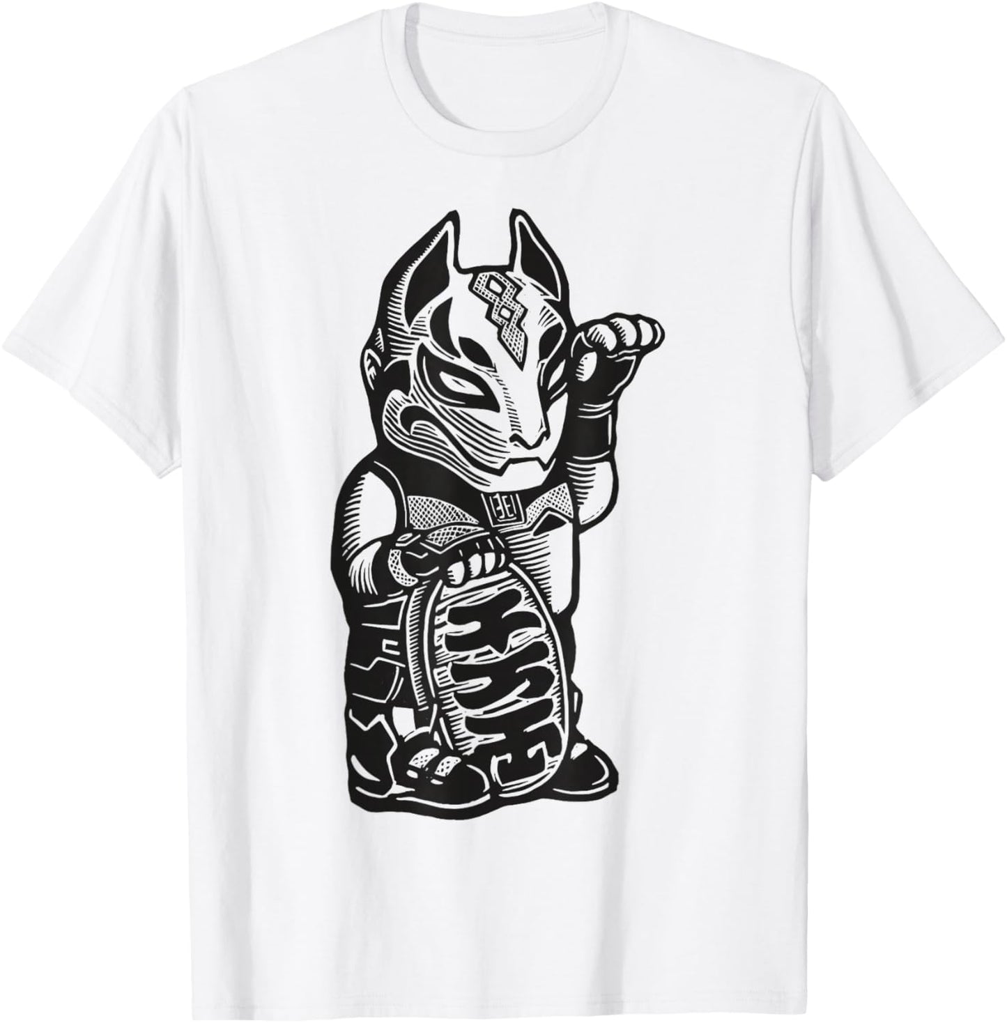 Fortnite Drift Wood Carved Art Print Logo T-Shirt - T-Shirt | White