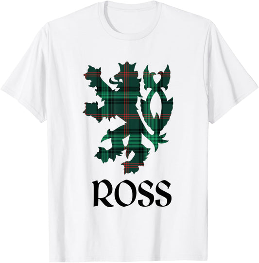 Clan Ross Tartan Scottish Family Name Scotland Pride T-Shirt - T-Shirt | White