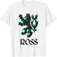 Clan Ross Tartan Scottish Family Name Scotland Pride T-Shirt - T-Shirt | White