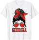 Girls Georgia Messy Bun Varsity Vintage T-Shirt - T-Shirt | White