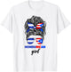 Half Honduran And Puerto Rican Rico Honduras Flag Girl Mix T-Shirt - T-Shirt | White