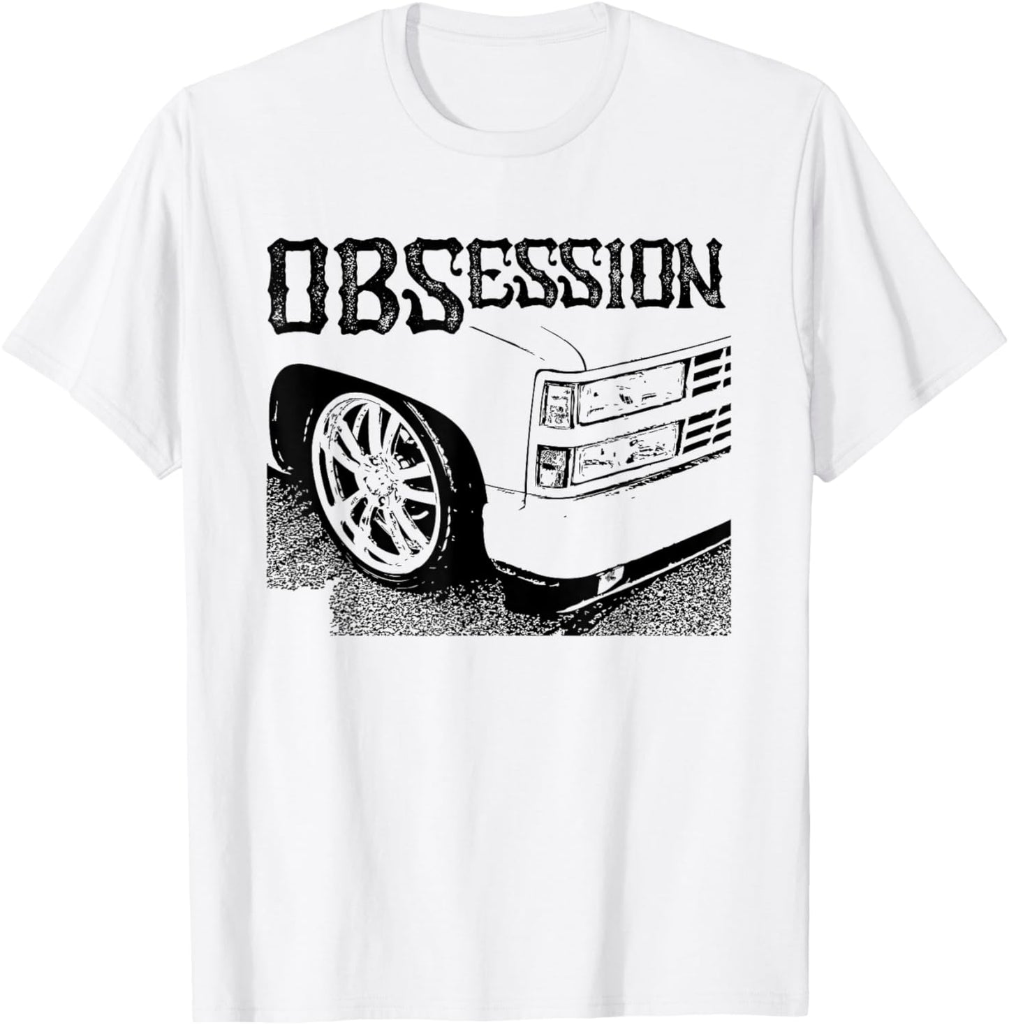 OBS Single Cab Truck Old Body Style Retro Vintage CK Truck T-Shirt - T-Shirt | White