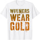 Vintage WINNERS WEAR GOLD Summer Camp Team Go War Game T-Shirt - T-Shirt | White