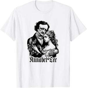 Edgar Allan Poe Annabel Lee Illustration T-Shirt - T-Shirt | White
