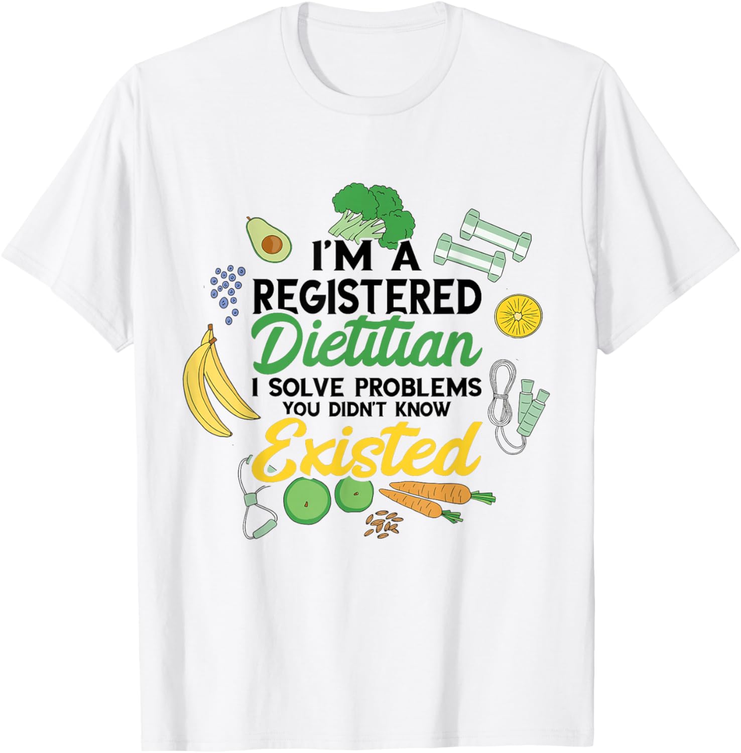 Dietitian Registered Dietitian I Solve Problems Dietary T-Shirt - T-Shirt | White