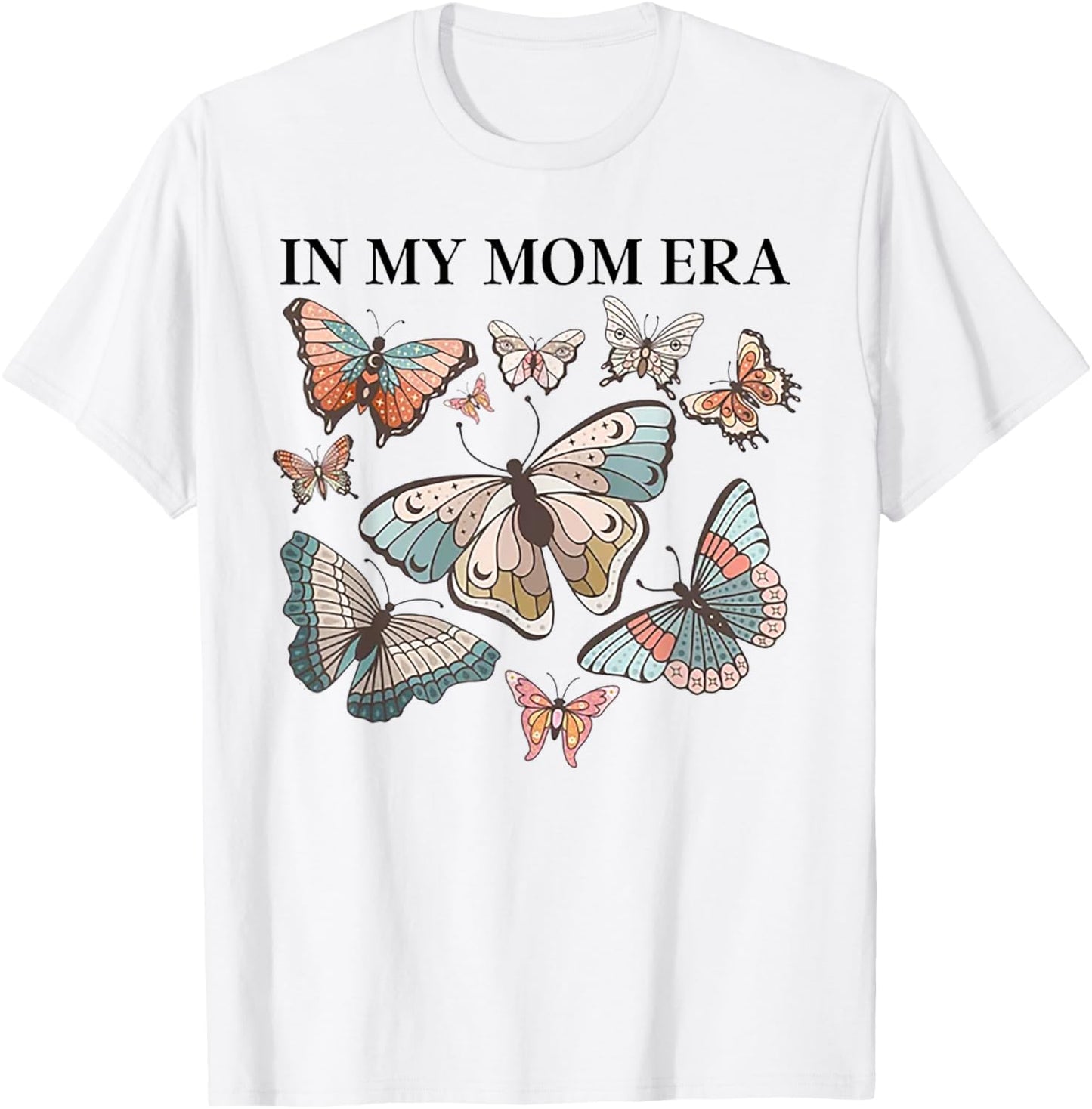 In My Mom Era Butterfly T-Shirt - T-Shirt | White
