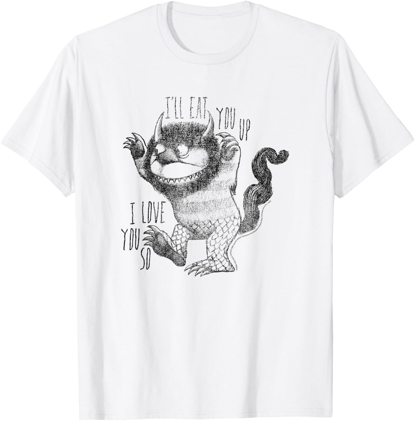 Where The Wild Things are I'll Eat You Up T-Shirt - T-Shirt | White