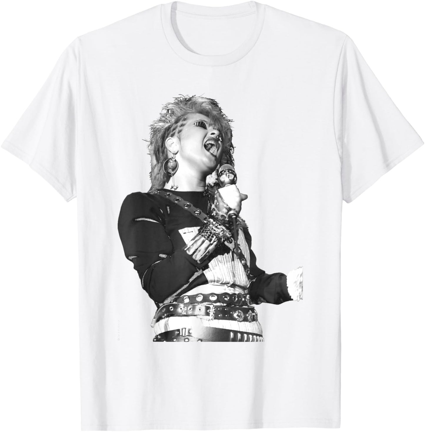 Singer Cyndi Lauper Live by Allan Ballard , white, S T-Shirt - T-Shirt | White