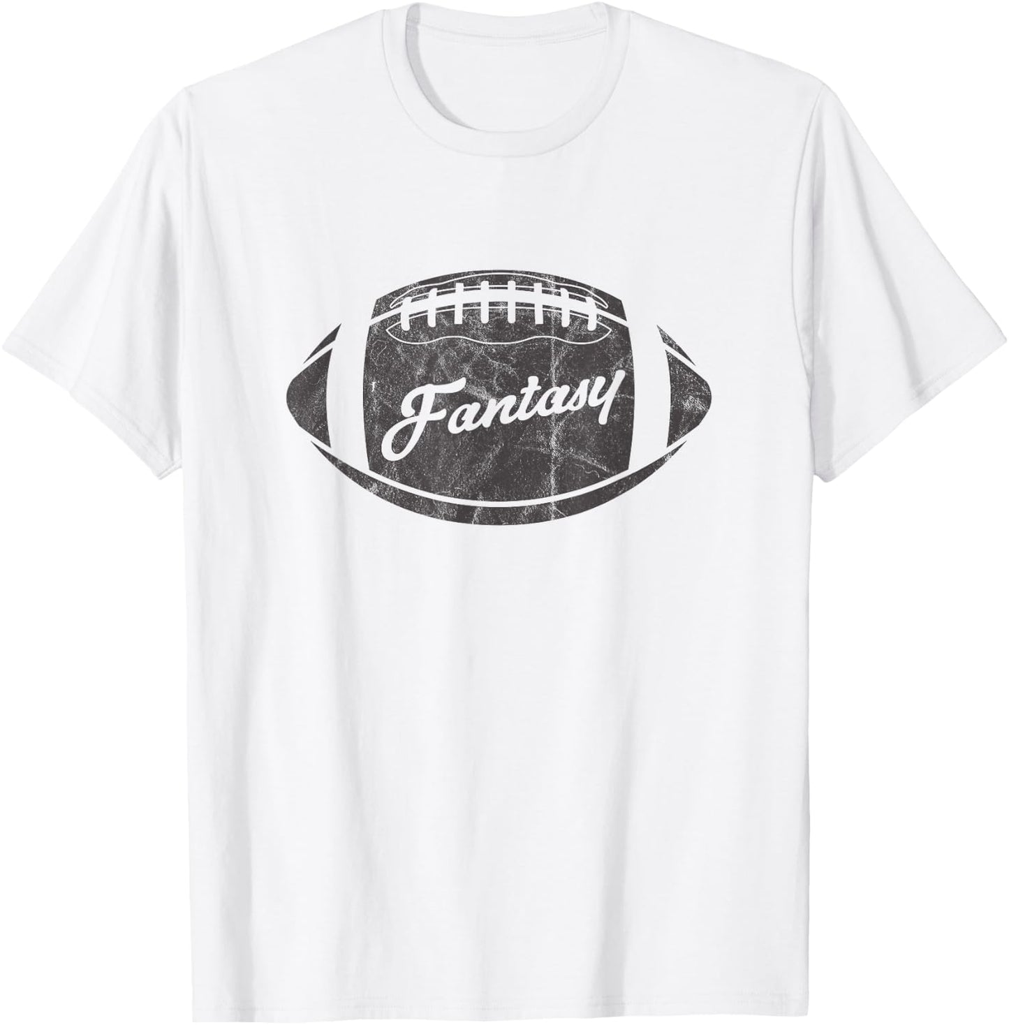 Vintage Fantasy Football Party Design Dress Trophy T-Shirt - T-Shirt | White