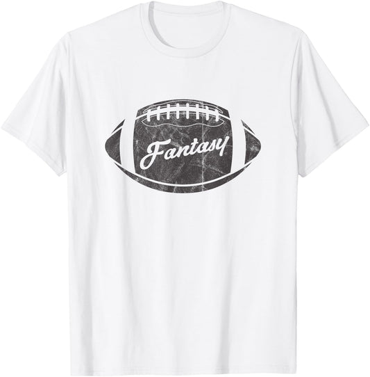 Vintage Fantasy Football Party Design Dress Trophy T-Shirt - T-Shirt | White