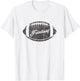 Vintage Fantasy Football Party Design Dress Trophy T-Shirt - T-Shirt | White