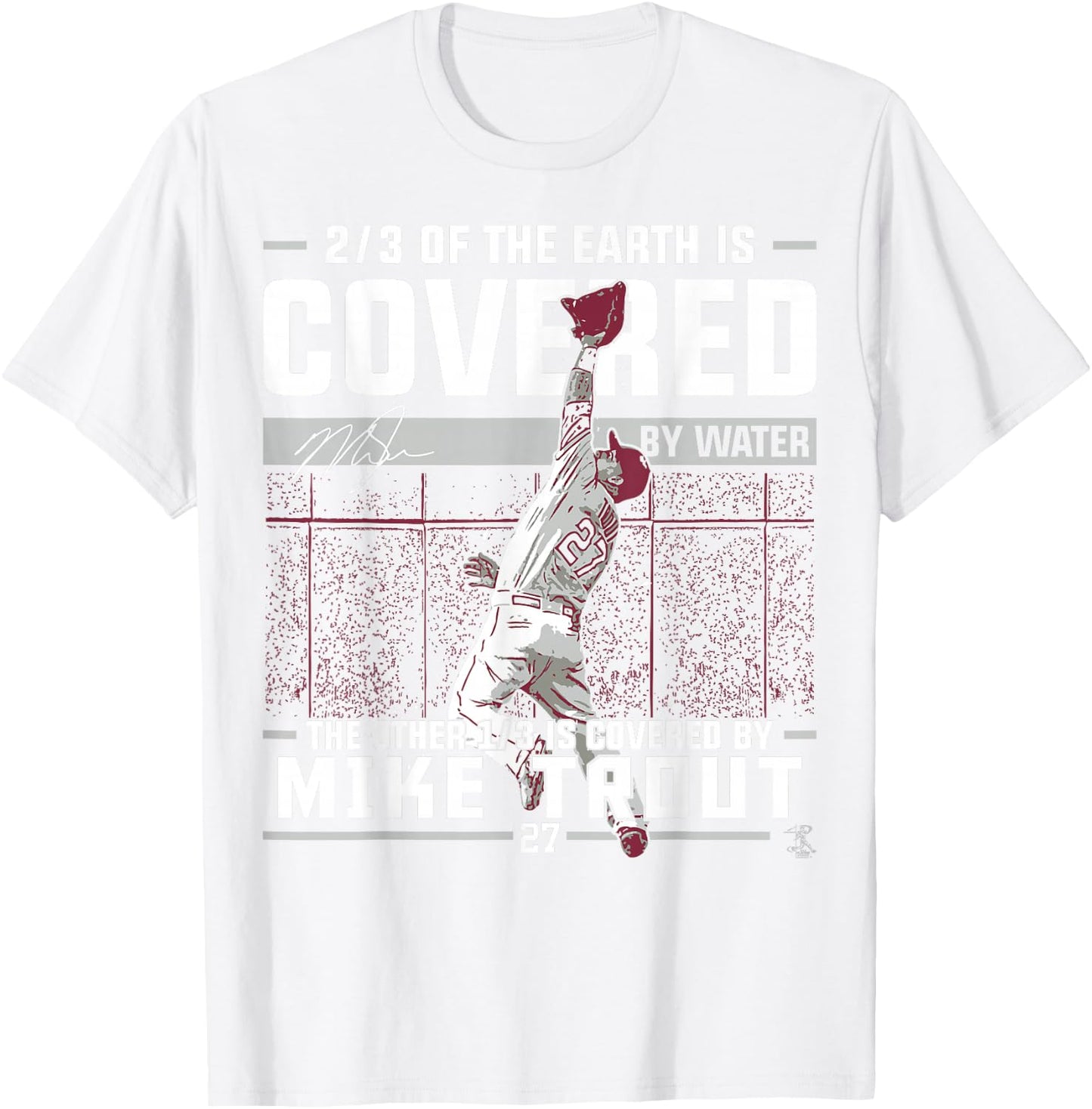 Mike Trout Covered by - Apparel T-Shirt - T-Shirt | White