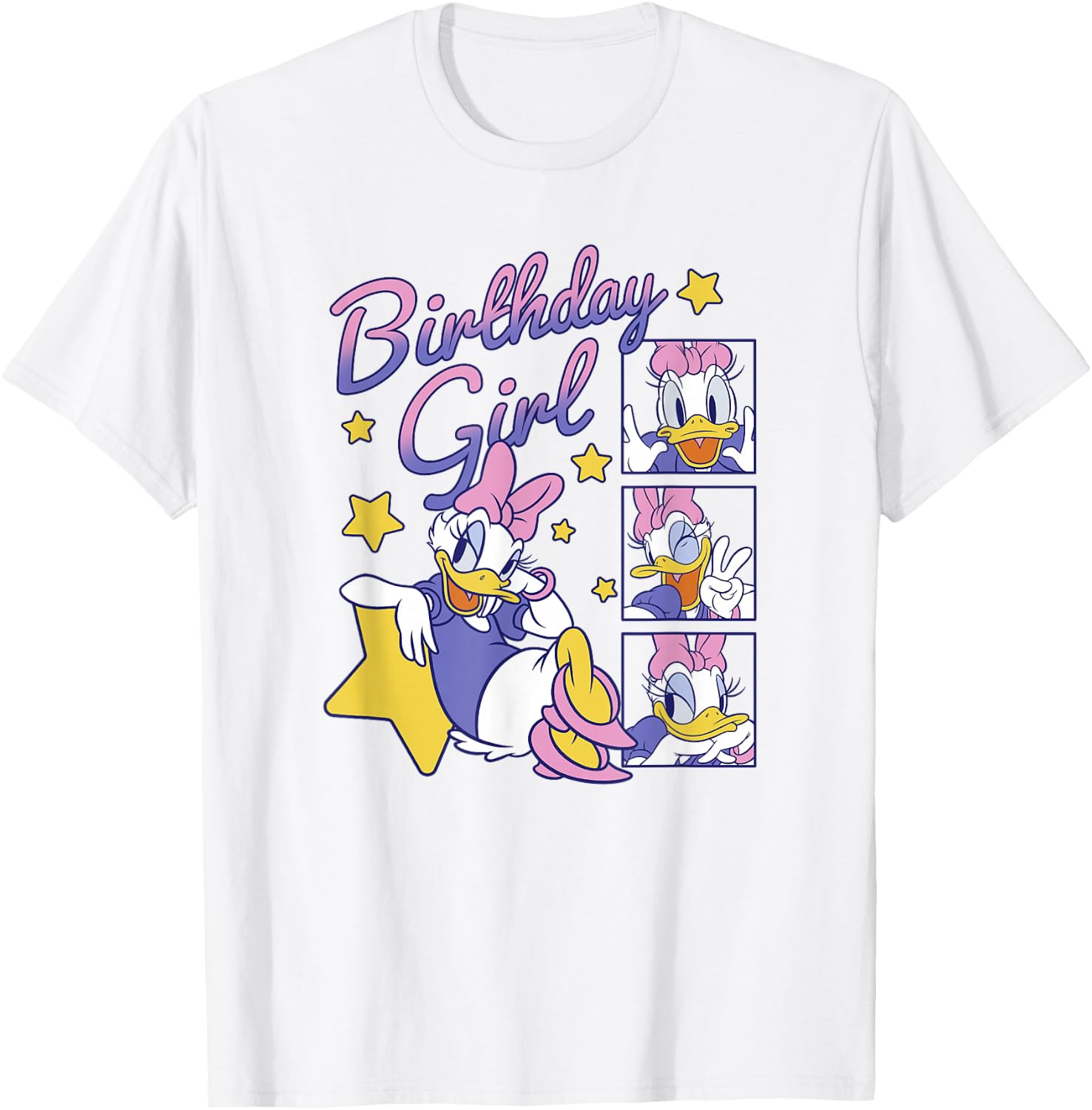 Disney Mickey and Friends Daisy Duck Birthday Girl T-Shirt - T-Shirt | White