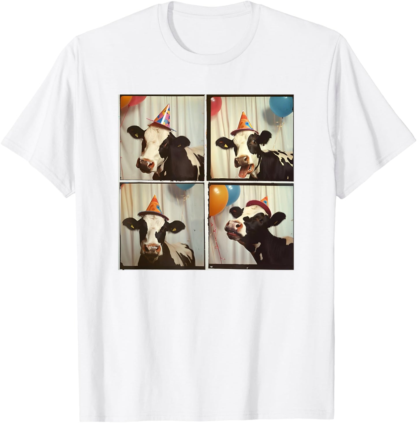 Dairy Cow Farmer Cow Selfie Farmyard Animal Birthday Cow T-Shirt - T-Shirt | White