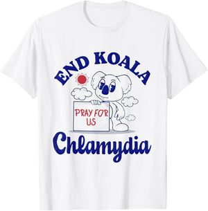 End Koala Chlamydia, Funny T-Shirt - T-Shirt | White