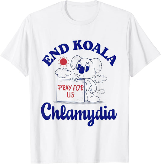 End Koala Chlamydia, Funny T-Shirt - T-Shirt | White