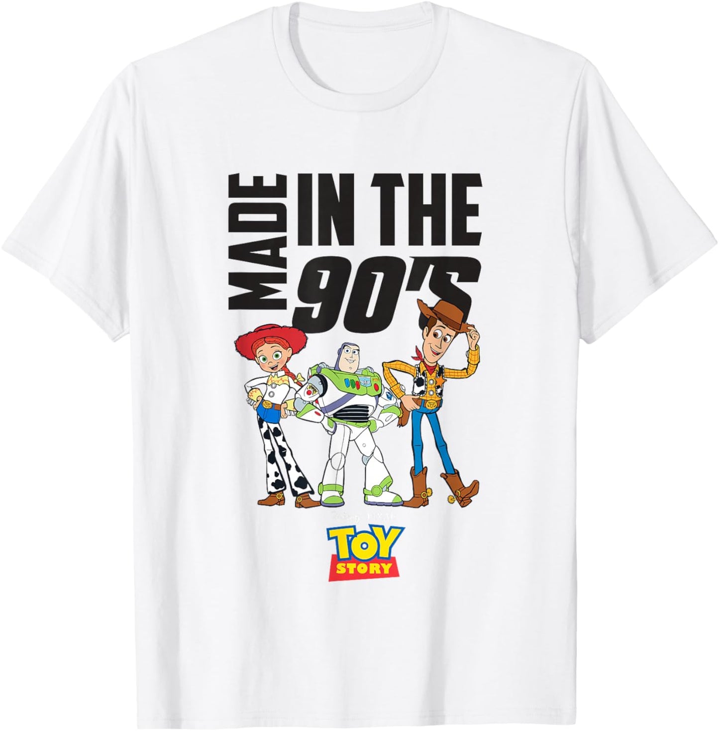 Disney Pixar Toy Story Made In The 90's Group Shot T-Shirt - T-Shirt | White