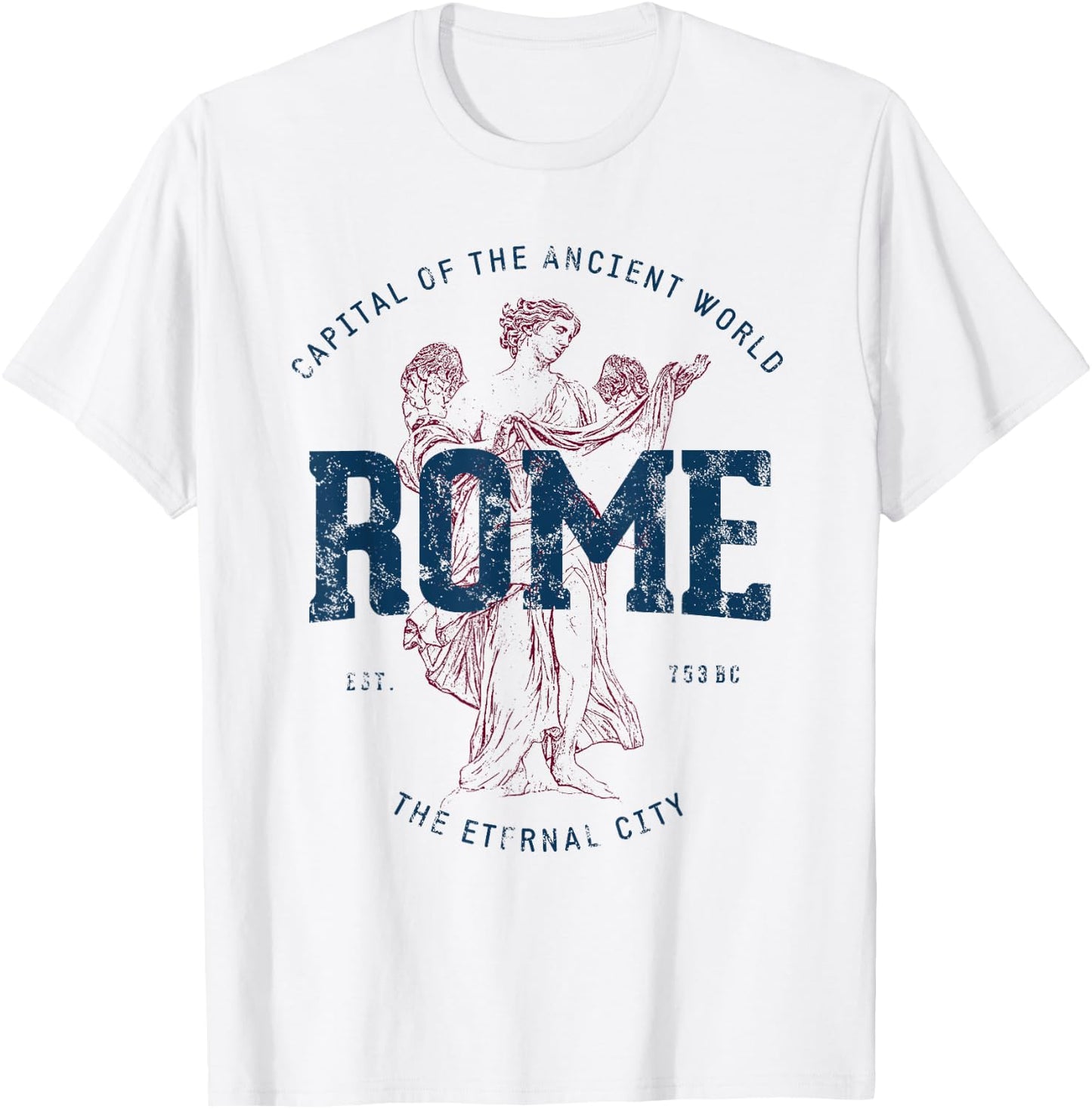 Vintage Italy Rome Retro T-Shirt - T-Shirt | White