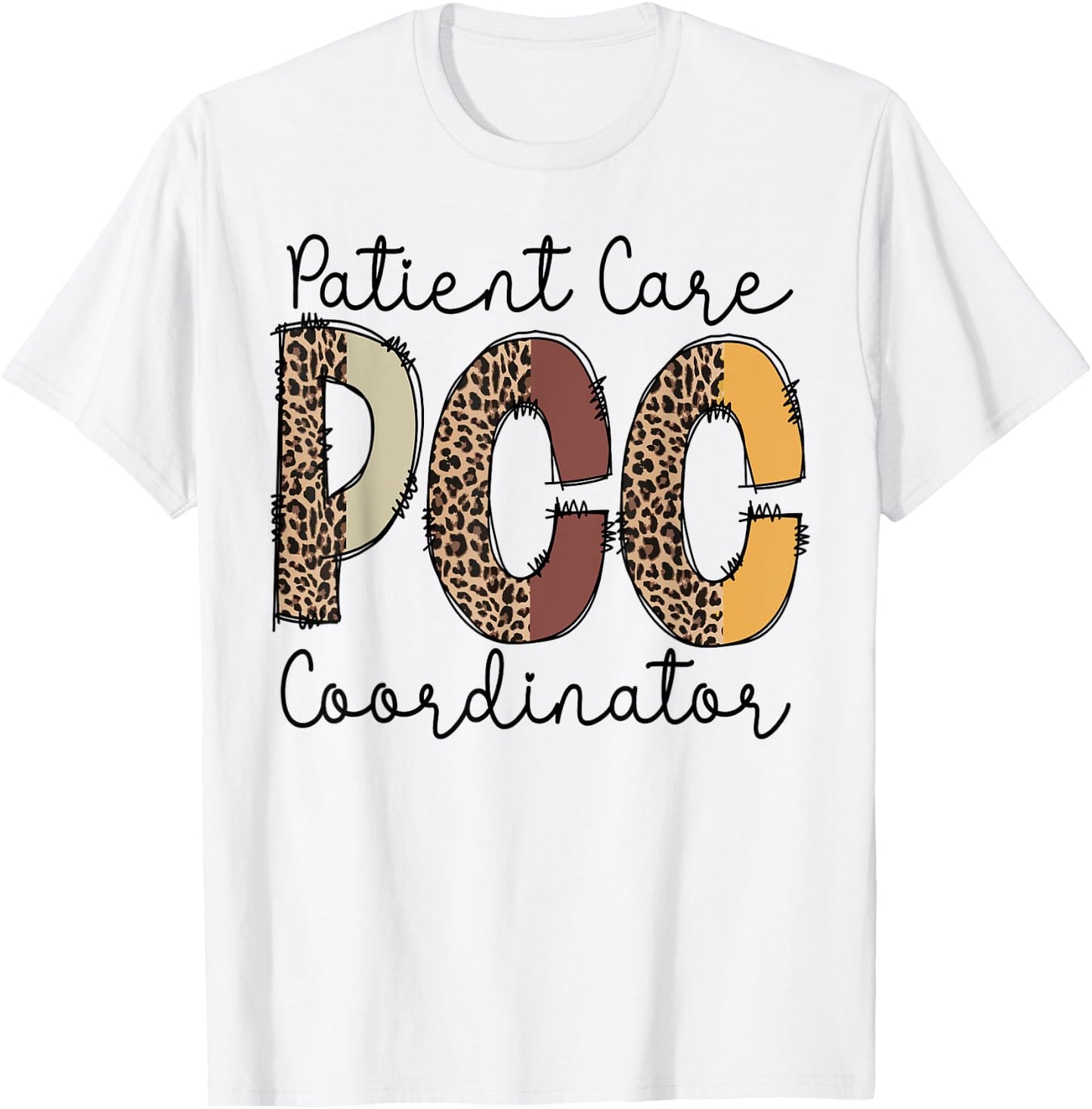 PCC patient care coordinator job work medical patients T-Shirt - T-Shirt | White
