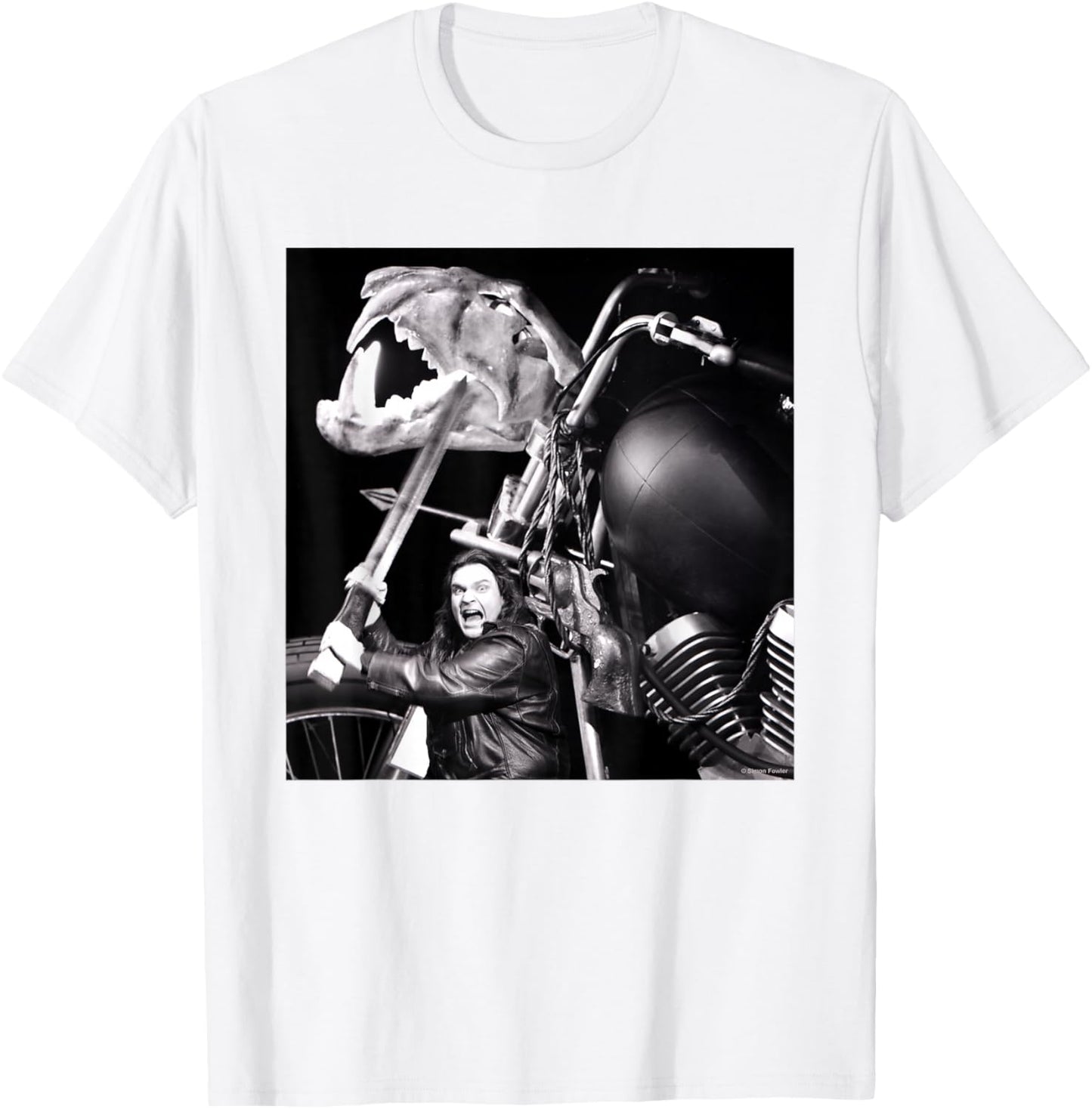Meatloaf Bad Attitude Tour 1985 By Simon Fowler T-Shirt - T-Shirt | White