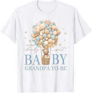 Grandpa We Can Bearly Wait Baby Shower Bear Family Matching T-Shirt - T-Shirt | White