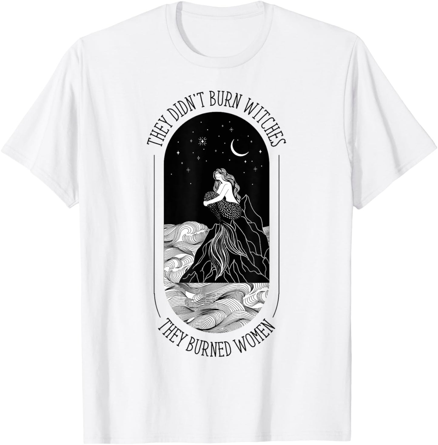 They Didn't Burn Witches They Burned Women Floral T-Shirt - T-Shirt | White