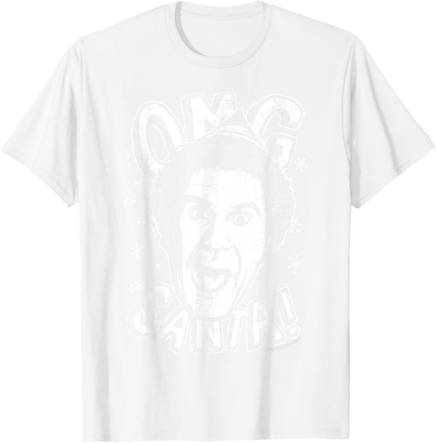 Elf OMG Santa T-Shirt - T-Shirt | White
