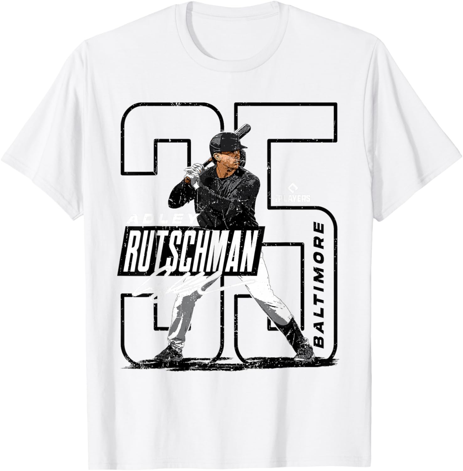 Adley Rutschman | Baltimore MLB Players | MLBRUTS3001-S T-Shirt - T-Shirt | White