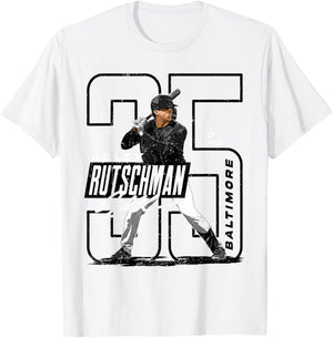 Adley Rutschman | Baltimore MLB Players | MLBRUTS3001-S T-Shirt - T-Shirt | White