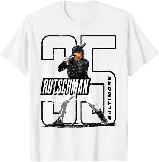 Adley Rutschman | Baltimore MLB Players | MLBRUTS3001-S T-Shirt - T-Shirt | White