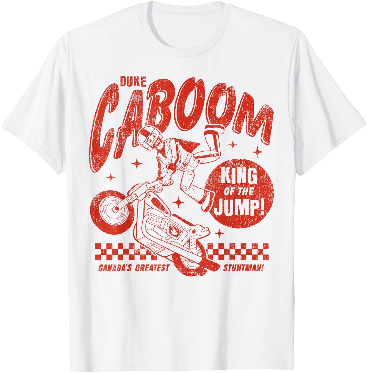 Disney Pixar Toy Story Duke Caboom Greatest Stuntman T-Shirt - T-Shirt | White
