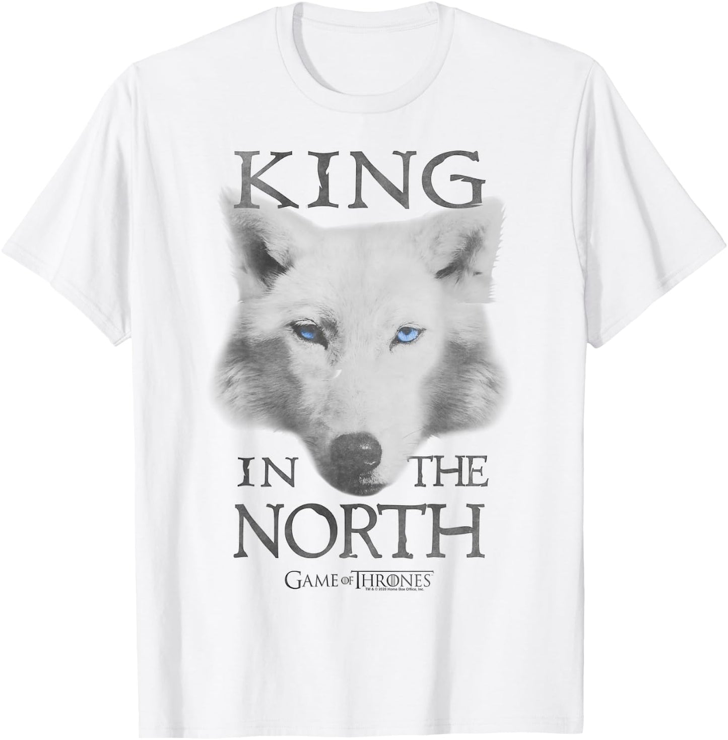 Game Of Thrones King In The North T-Shirt - T-Shirt | White