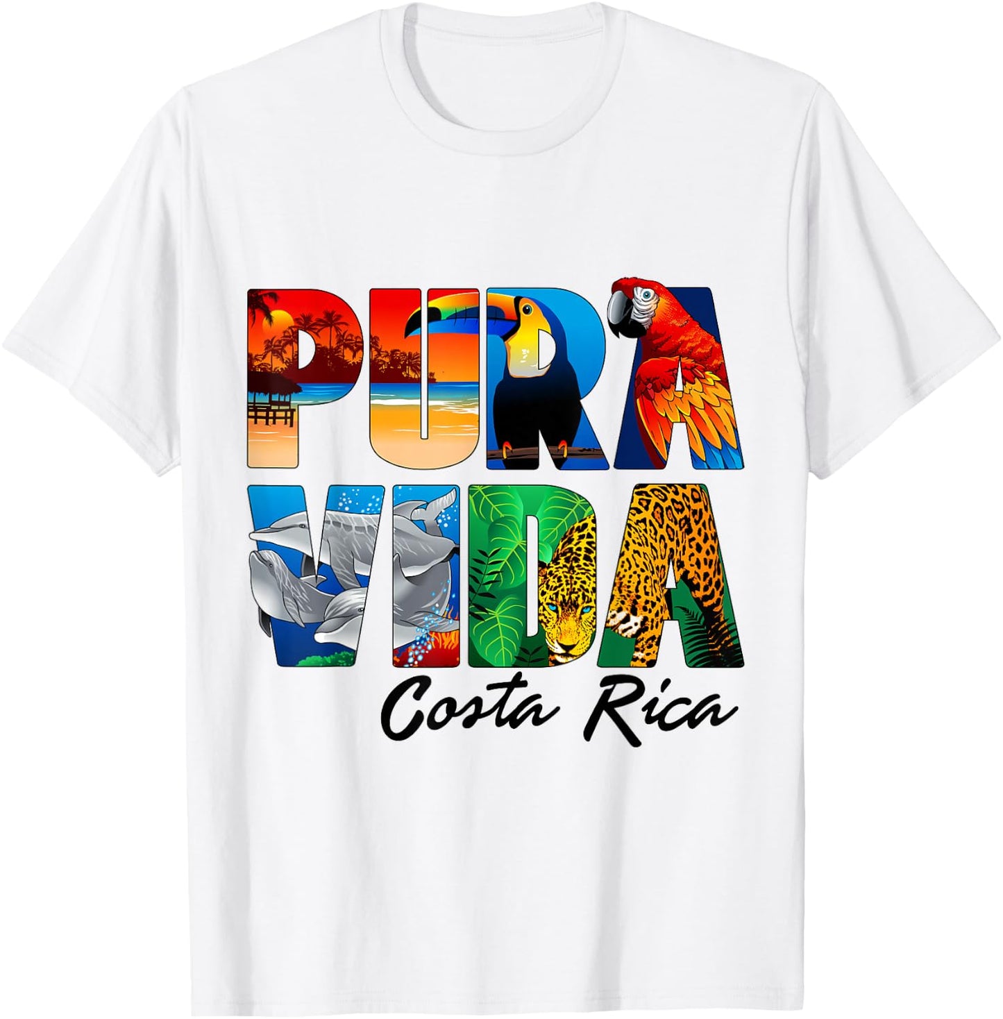Costa Rica pura vida T-Shirt - T-Shirt | White