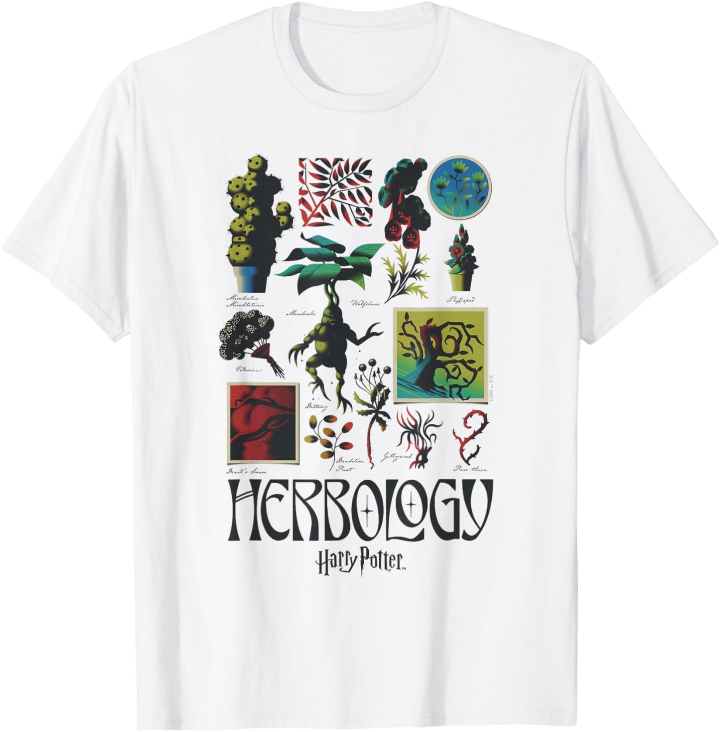 Harry Potter Herbology Textbook T-Shirt - T-Shirt | White
