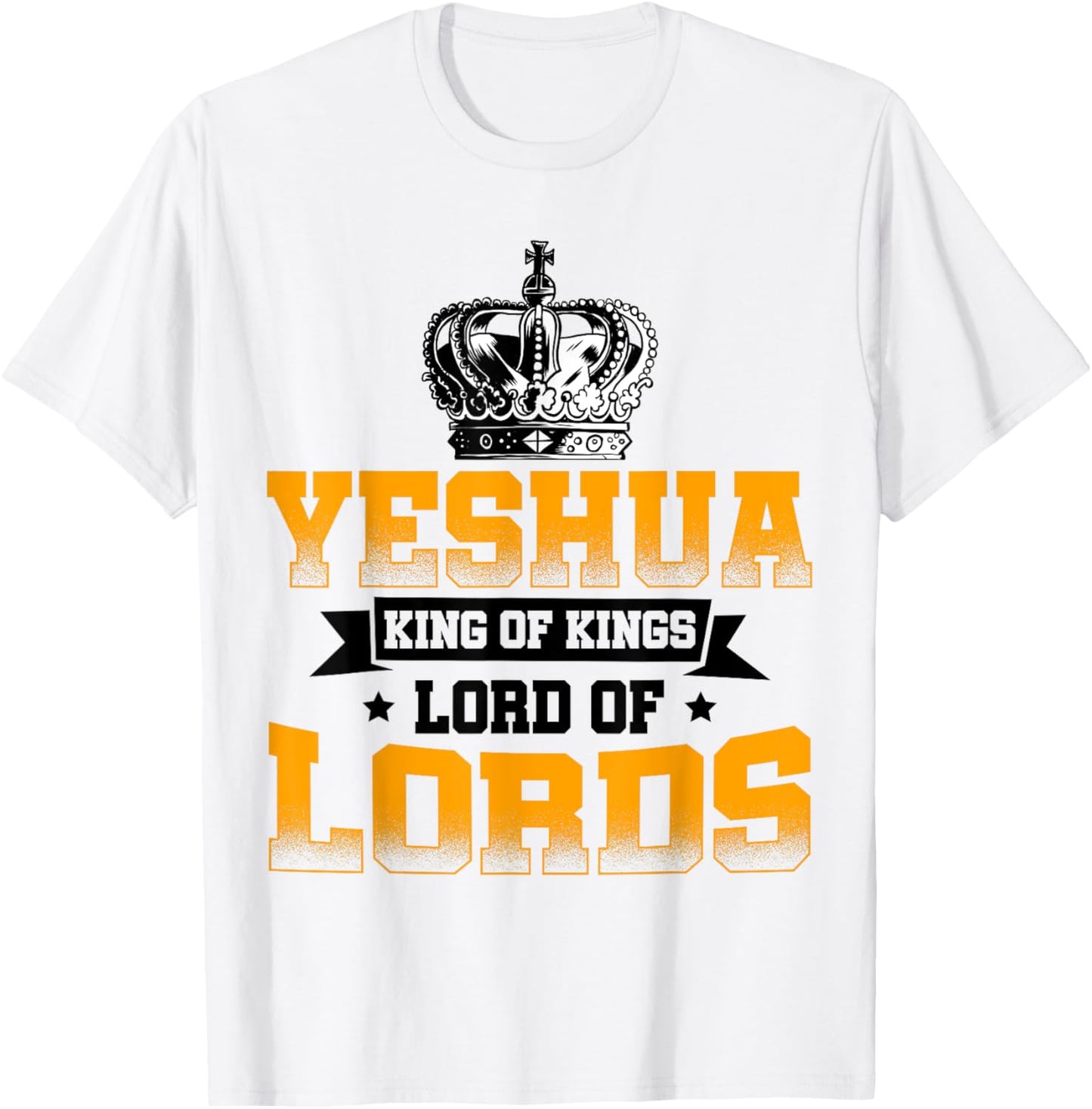 Yeshua King Lord Jesus Hebrew Christians Religious T-Shirt - T-Shirt | White