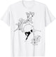Aerial Hoop, Aerial Artist Circus, Aerial Yoga Gifts Flowers T-Shirt - T-Shirt | White