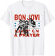 Official Bon Jovi Livin' On A Prayer T-Shirt - T-Shirt | White