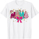 Colorful Coquette Christmas Mama Xmas Tree Cake for Mom Mama T-Shirt - T-Shirt | White