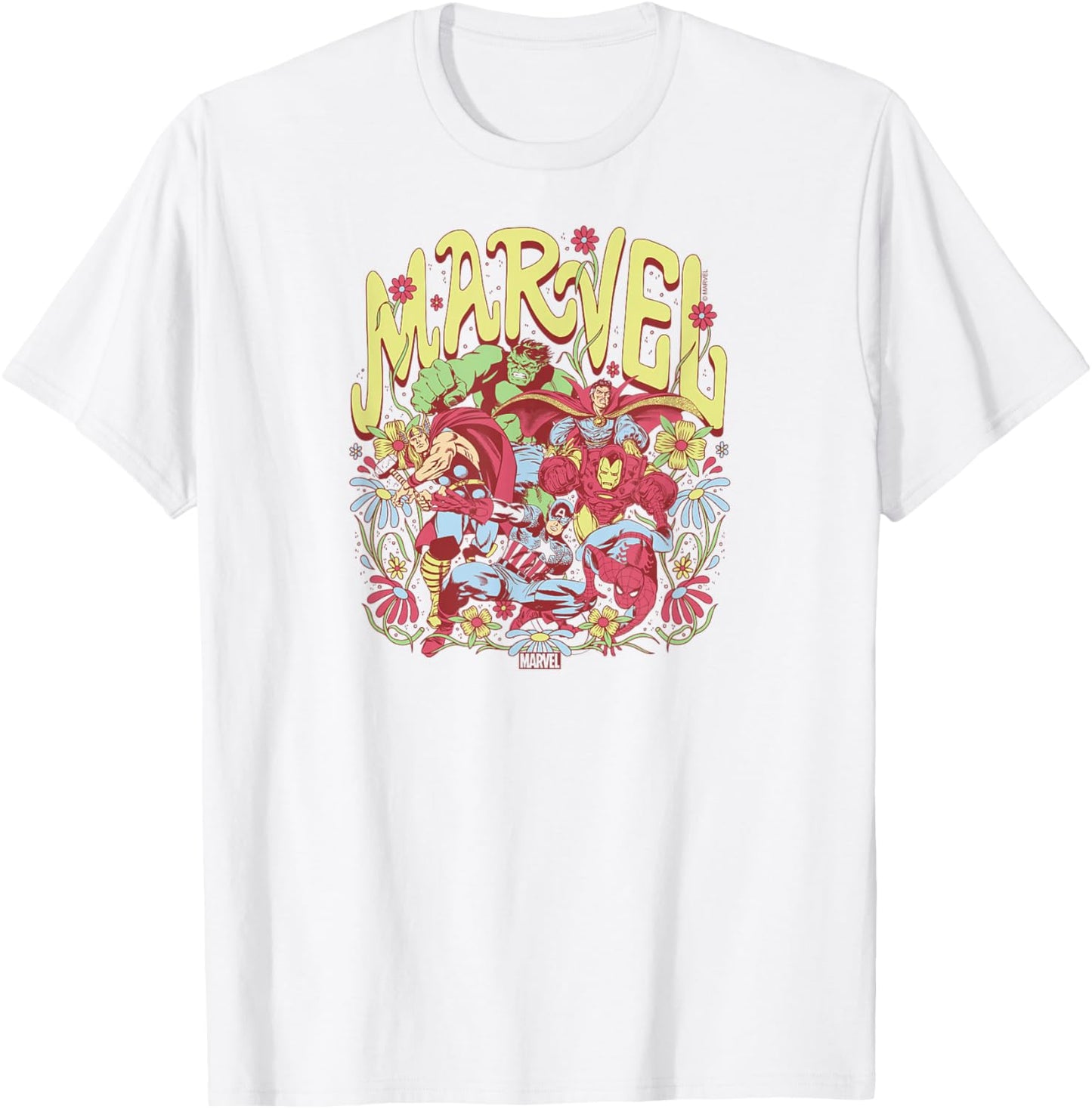 Marvel - Floral T-Shirt - T-Shirt | White