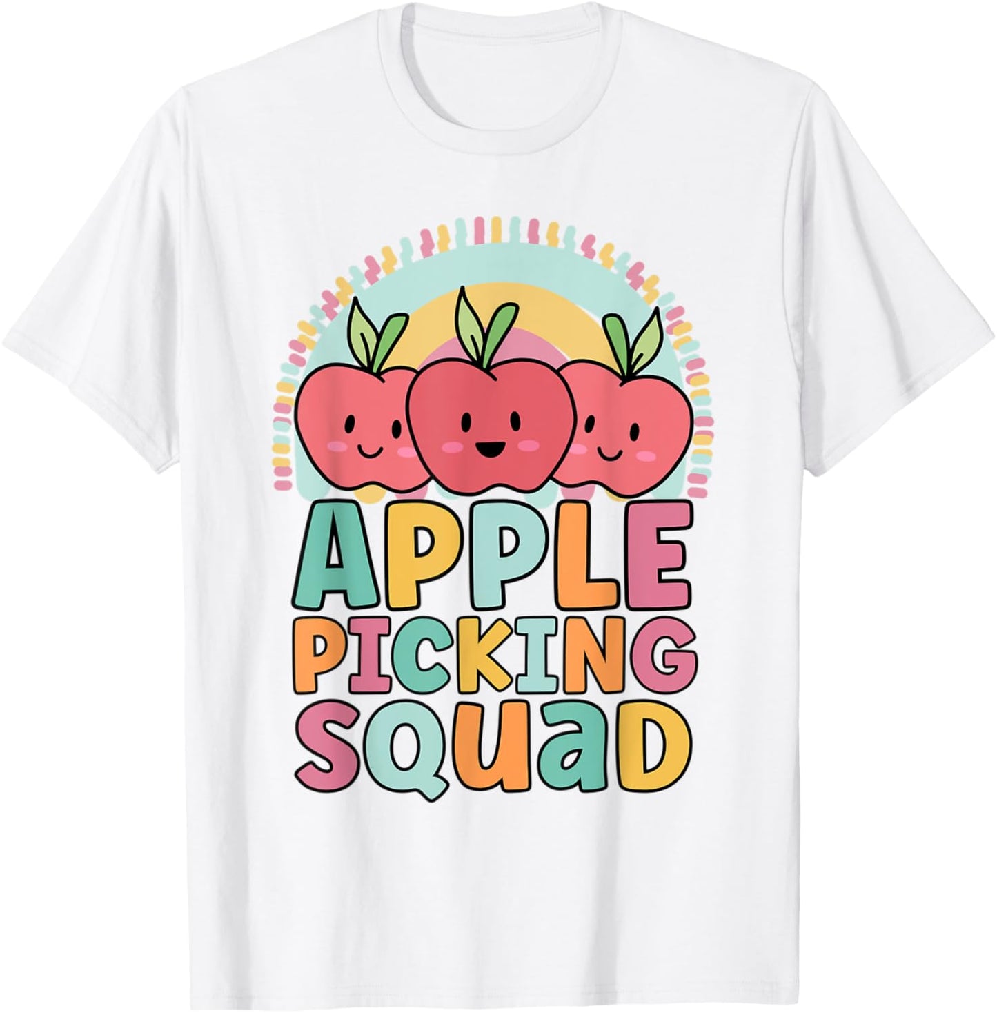 Apples Picking Squad Funny Matching For Girls Summer Fall T-Shirt - T-Shirt | White