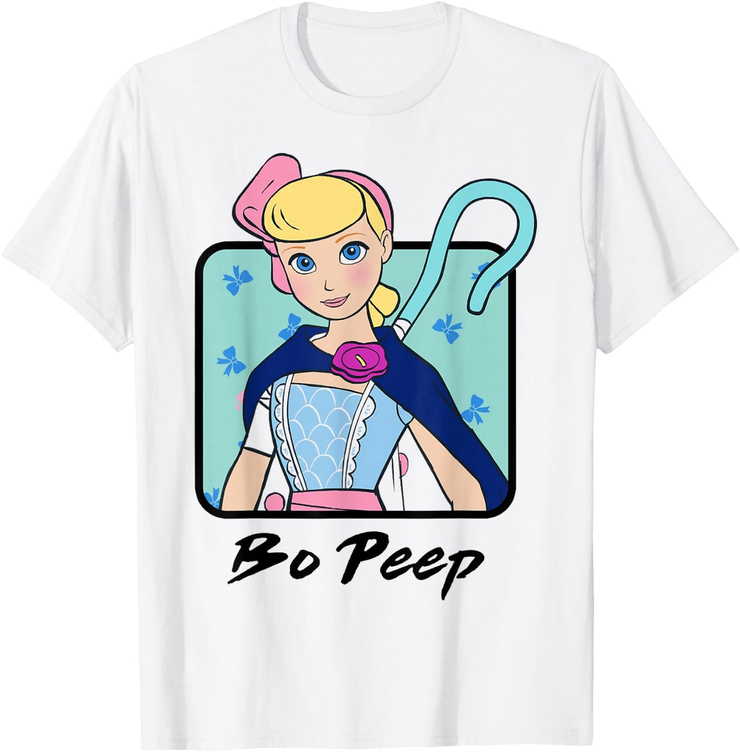 Disney Pixar Toy Story 4 Bo Peep Colorful Bust Portrait T-Shirt - T-Shirt | White