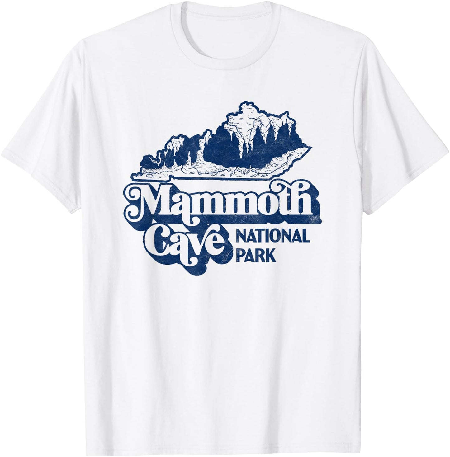 Mammoth Cave National Park Kentucky Cavern Vintage Retro T-Shirt - T-Shirt | White
