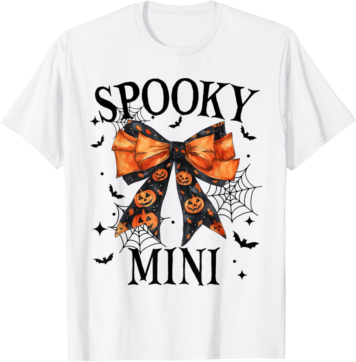 Spooky Mama Mini Coquette Halloween Spooky vibes T-Shirt - T-Shirt | White