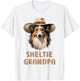Sheltie Grandpa Dog Lovers Gift Funny Puppy Sheltie Owner Women Kids T-Shirt - T-Shirt | White
