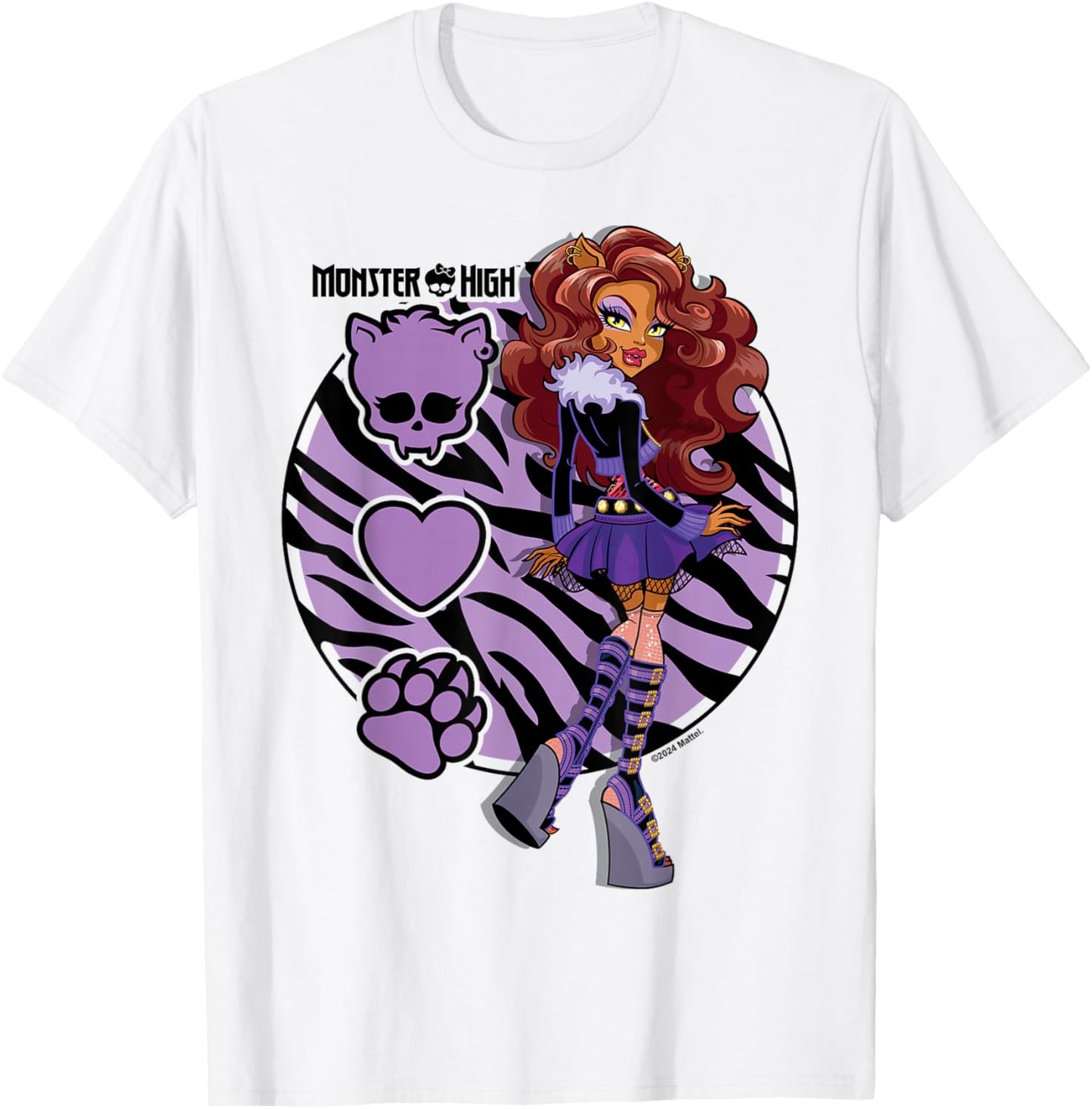 Monster High -Clawdeen Werewolf T-Shirt - T-Shirt | White