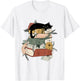 Cat Reading Book Cute Cat And Book Lover Girls Kid T-Shirt - T-Shirt | White