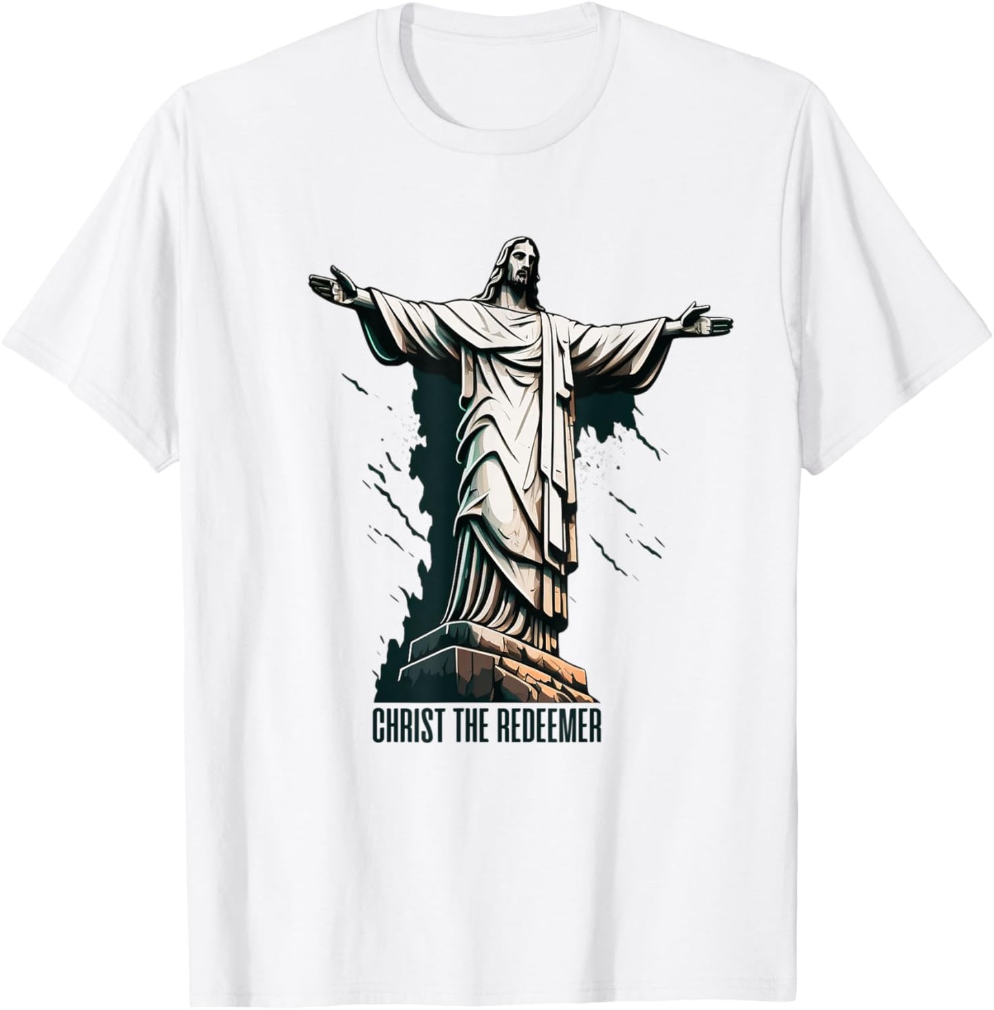 Christ The Redeemer Brazil T-Shirt - T-Shirt | White