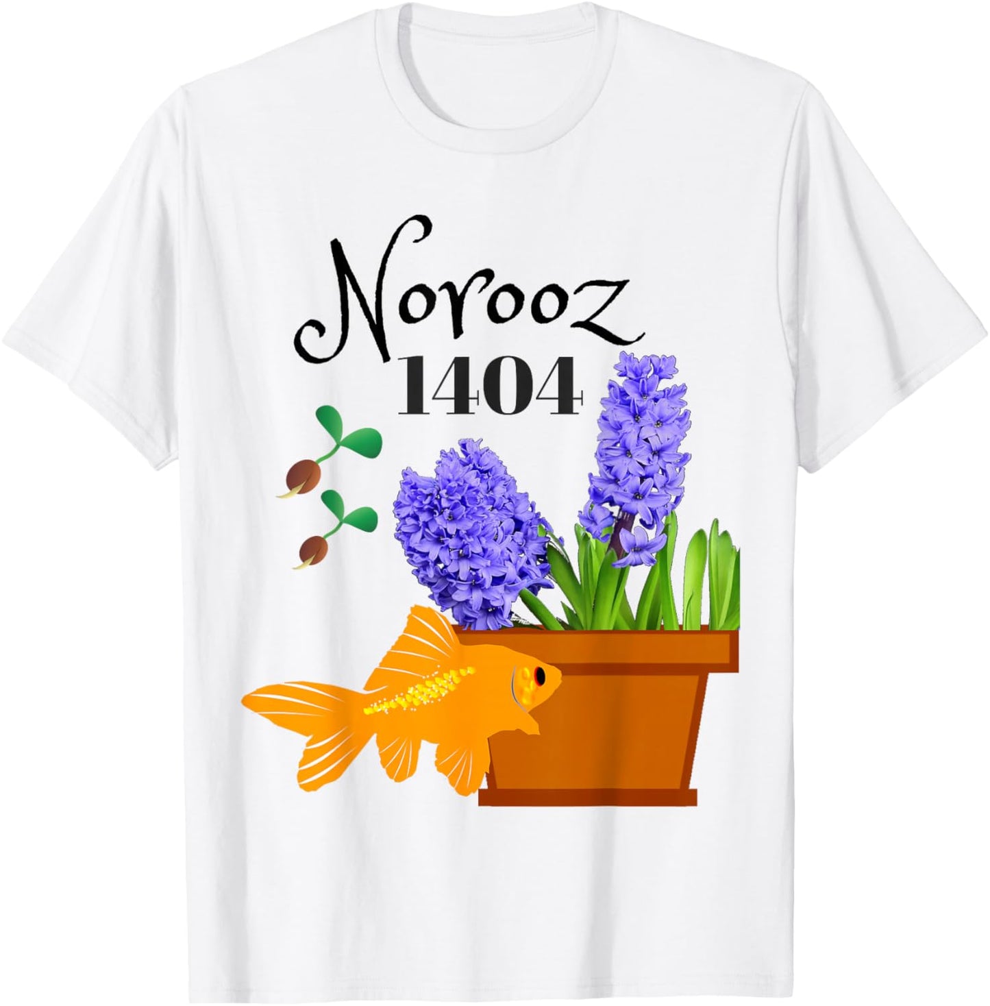 Norooz 1404 Persian New Year 2025 Iranian Culture Eid T-Shirt - T-Shirt | White