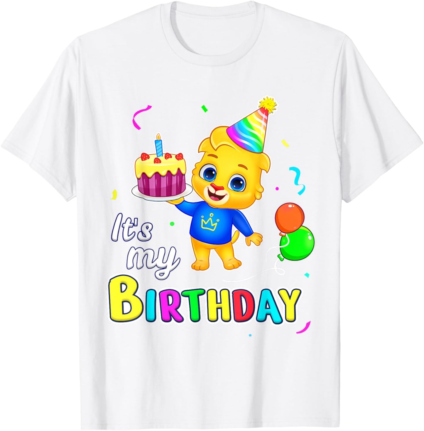 It’s My Birthday | Celebrate with Lucas | Happy Birthday Small T-Shirt - T-Shirt | White