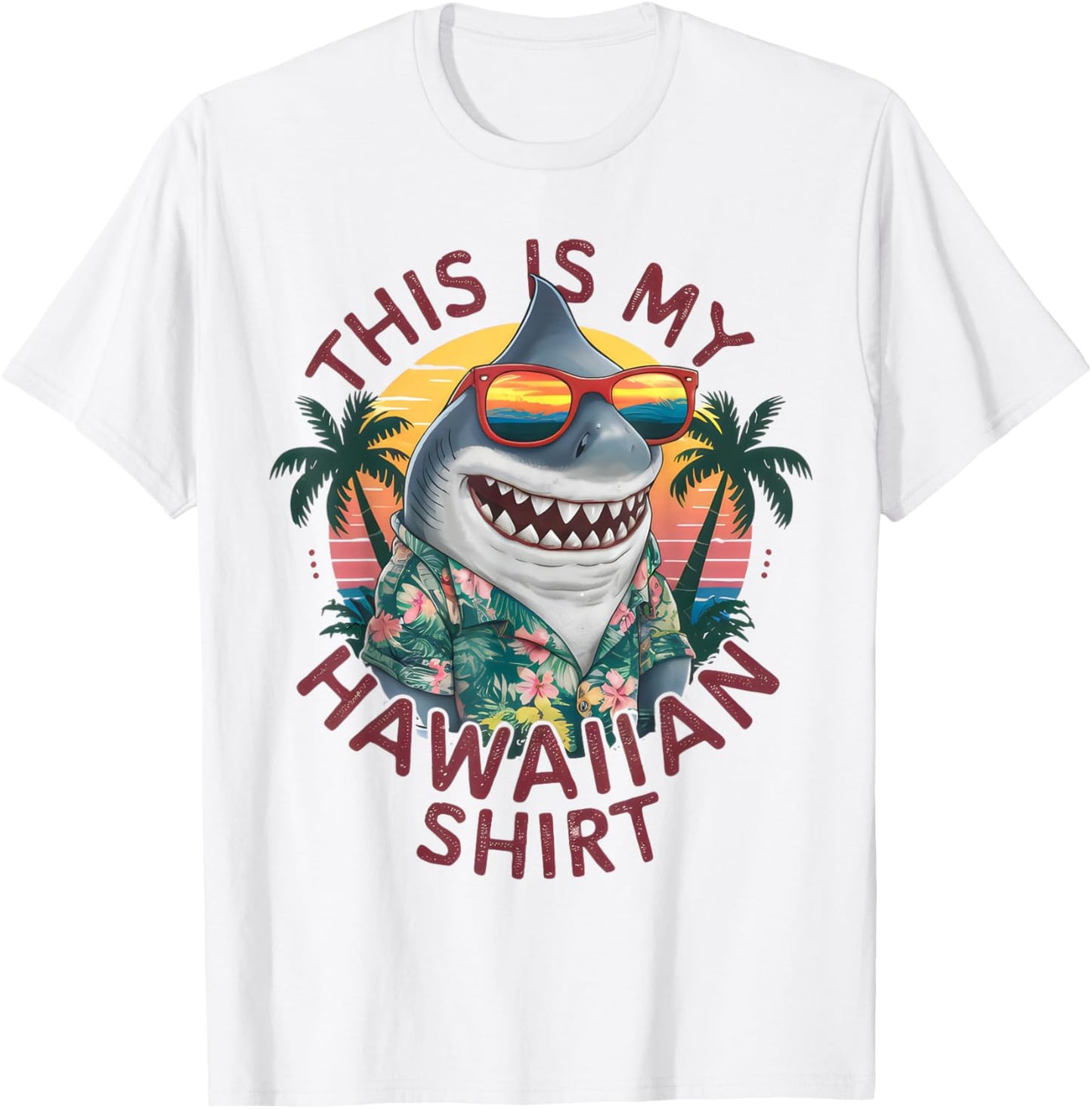 This Is My Hawaiian Shirt Tropical Luau Costume Party Hawaii T-Shirt - T-Shirt | White